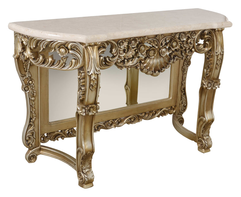 Platine Crema Marble Top Console Sofa Hall Table