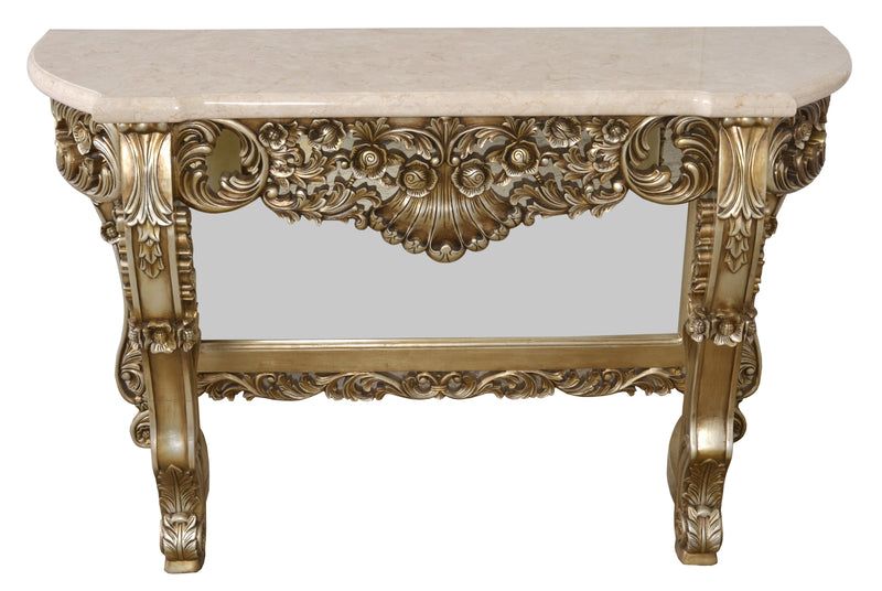 Platine Crema Marble Top Console Sofa Hall Table