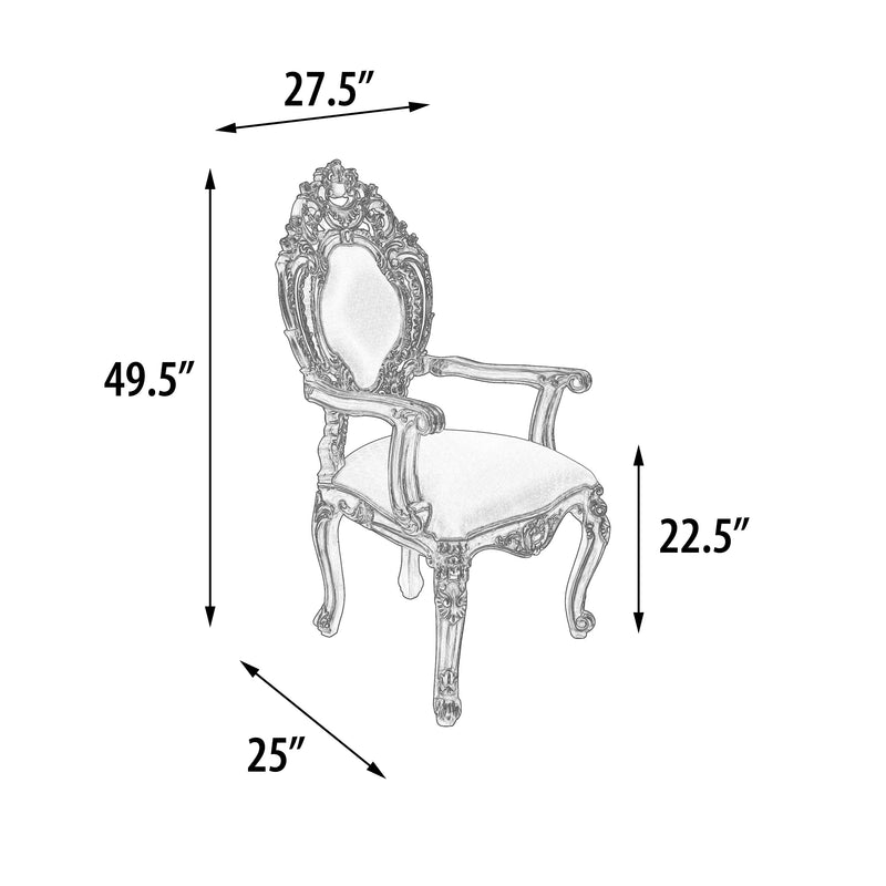 Platine Rococo Dining Arm Chair