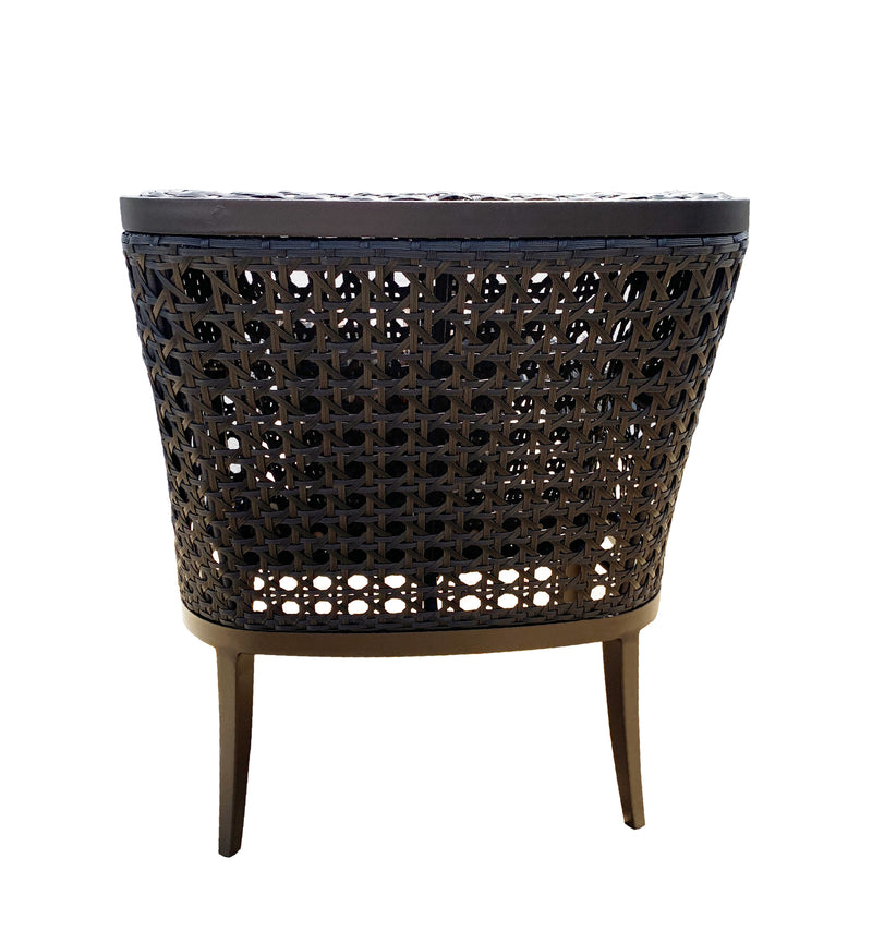 Monterey Dining Chair, Outdoor, Bridgeton Moore, Aluminum, Woven, Sumbrella Fabric