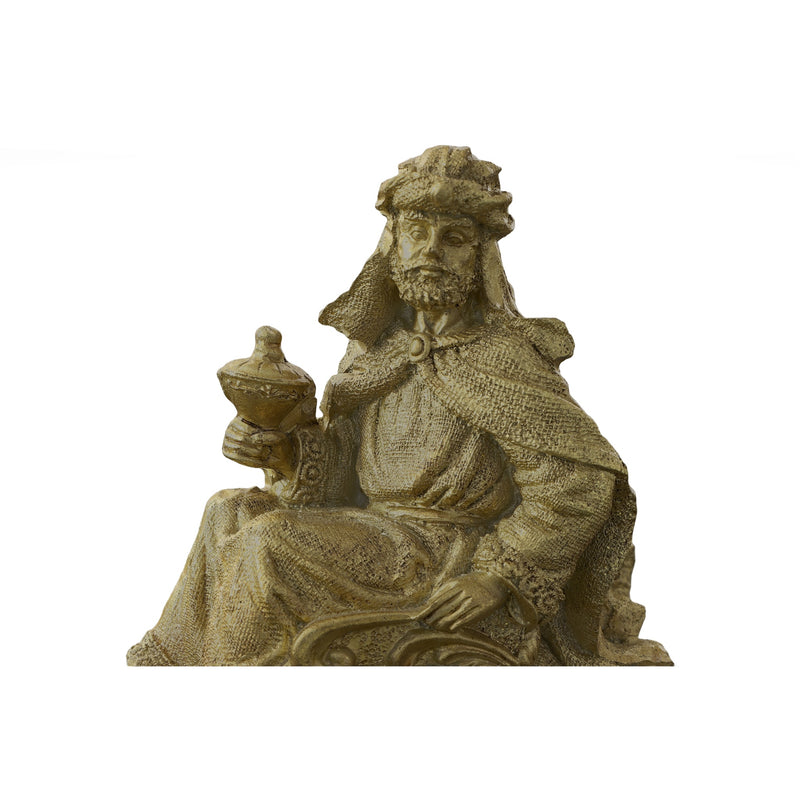 Gold Gilt Three Kings on Camels Table Statues Christmas Decoration