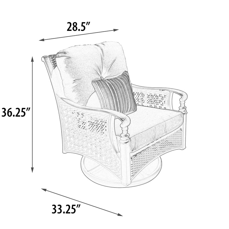 Monterey Swivel Rocking Club Chair, Outdoor, Bridgeton Moore, Aluminum, Woven, Sumbrella Fabric, Patio, Furniture
