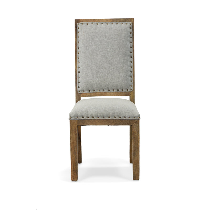 Chair Dining Solid Wood in Neutral Linen