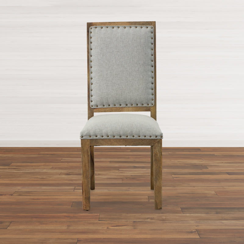 Chair Dining Solid Wood in Neutral Linen
