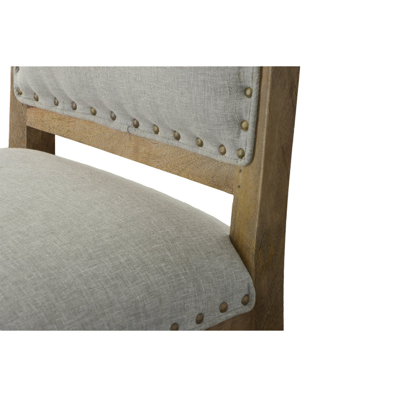 Chair Dining Solid Wood in Neutral Linen