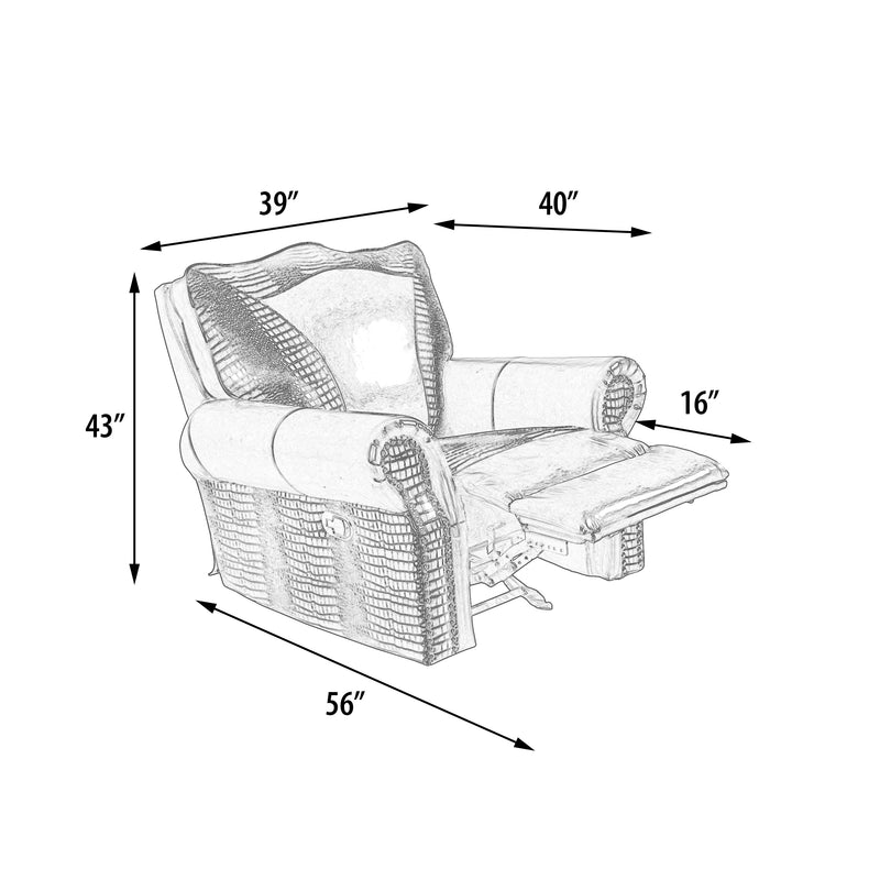 Botswana Brown Chair Rocker Recliner Living Room Furniture