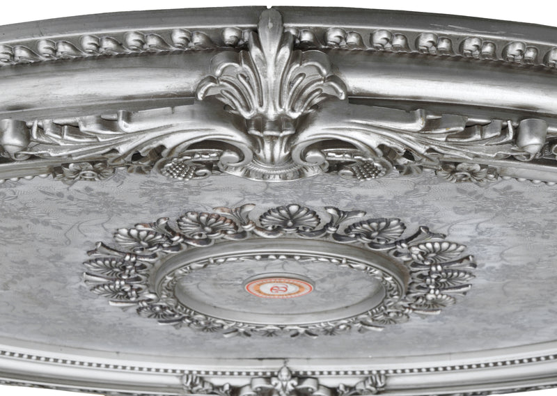 43" DIA Antique Silver Ceiling Fan Lighting Medallion DIY Decorative Lighting