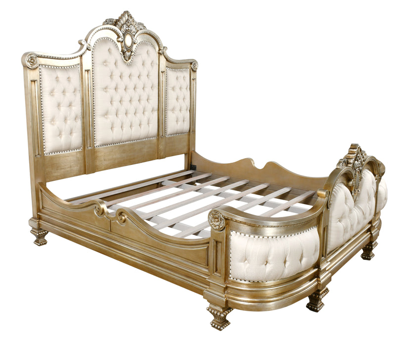 The Platine Maison Royal Bed  Hand Carved Mahogany