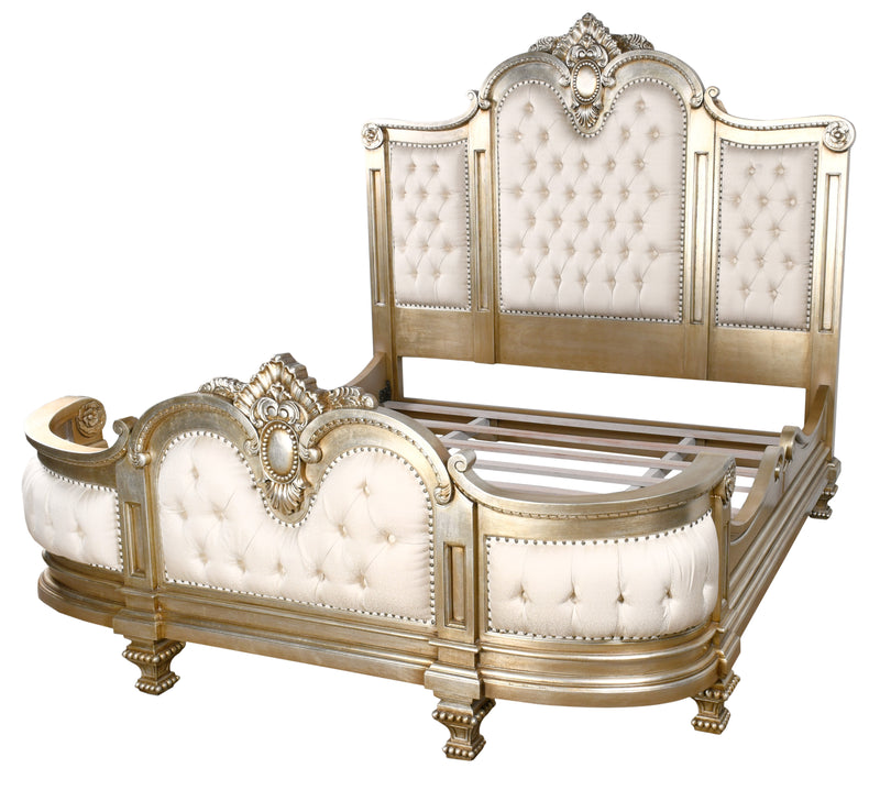 The Platine Maison Royal Bed  Hand Carved Mahogany