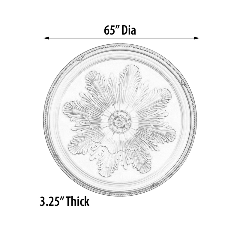 65 inch Dia Grand Acanthus Round Chandelier Medallion DIY Lighting Wall decor