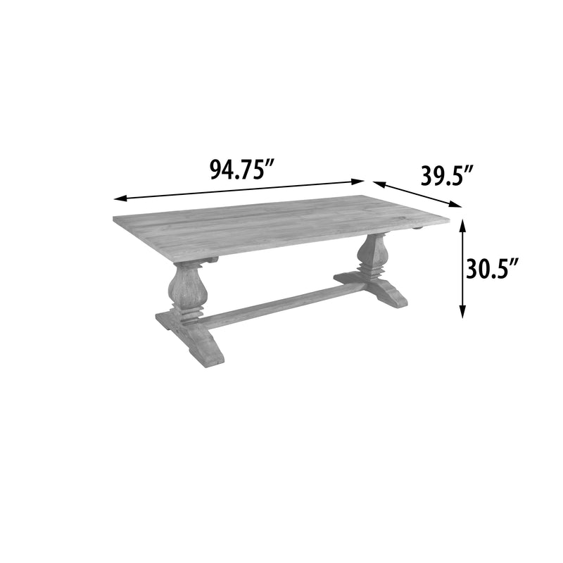 Large Rectangular Rustic Farmhouse Modern Dining Table