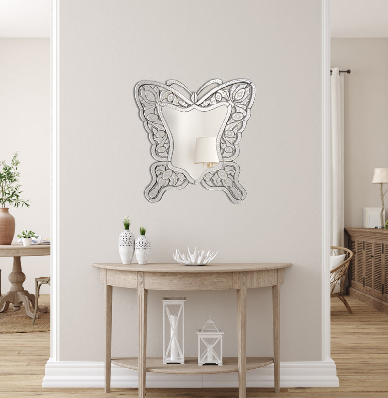 Venetian Style Premium Butterfly Mirror 36 Inches, Entry, Hall, Bathroom, Glam Room