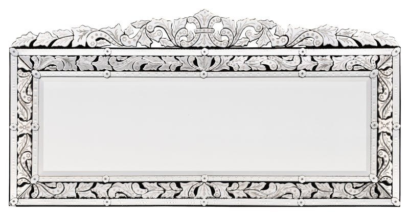 Venetian Style Premium Palatial Grand Wall Mirror 78.75 Inches Wide, Buffet,Credenza,Entry,Hall