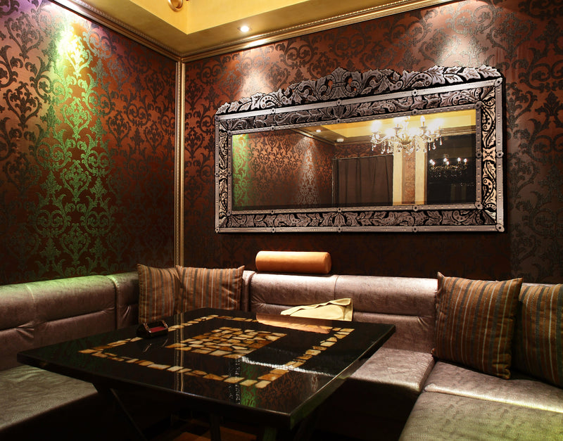 Venetian Style Premium Palatial Grand Wall Mirror 78.75 Inches Wide, Buffet,Credenza,Entry,Hall