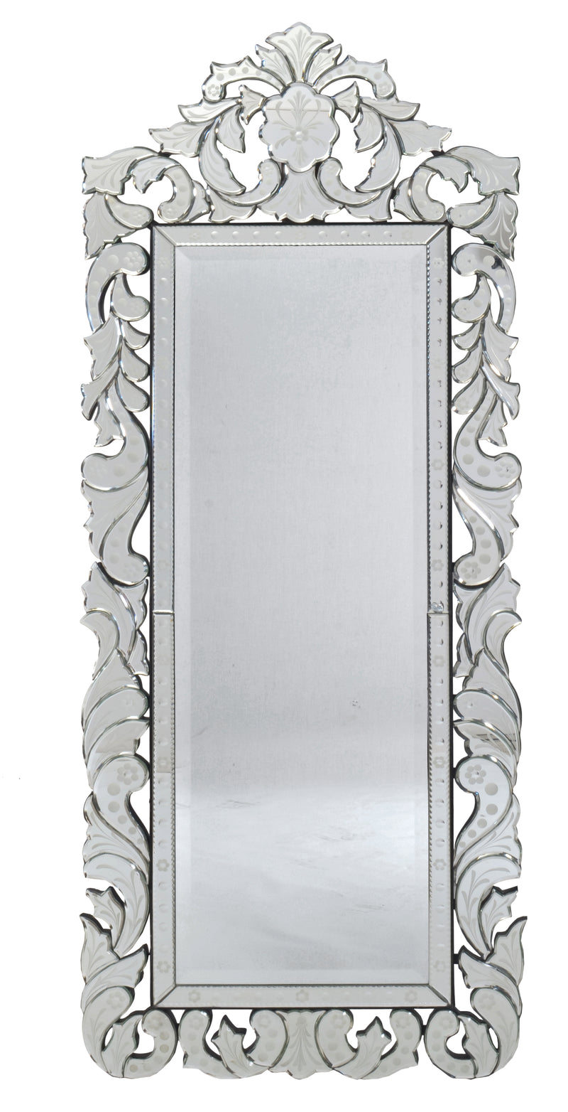 Venetian Style Premium Chevall Mirror 70.62 Inches Tall with Stand, Dressing, Full Length, Valet
