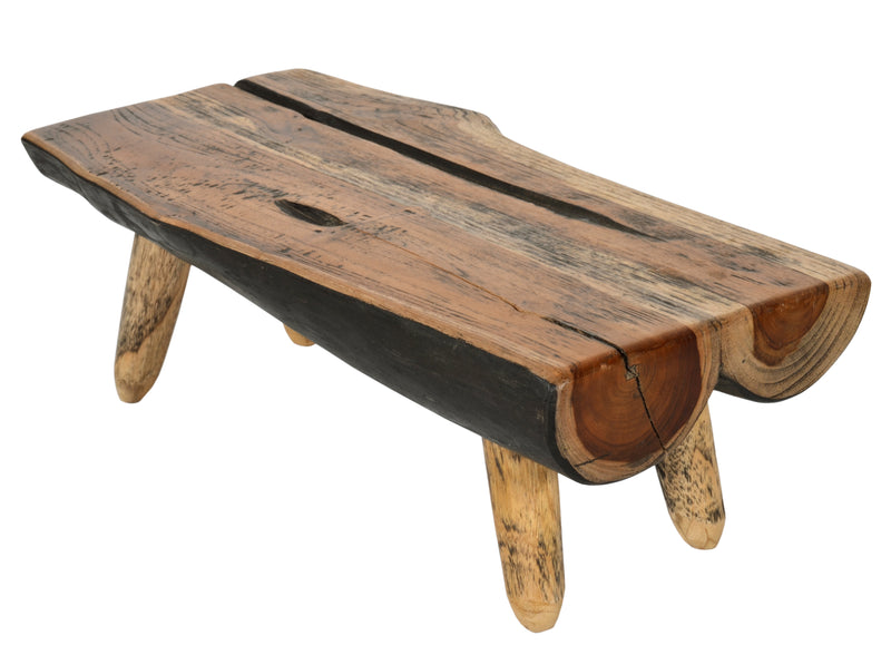 Mountain Studios Cutting Board Charcuterie Stand on Legs 19.7 Inches Natural Teak