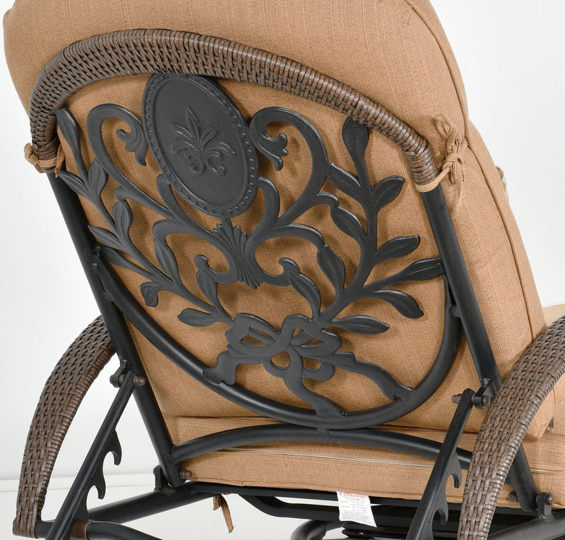 Grand Bonaire Weave Swivel Chaise Lounge Set of 3