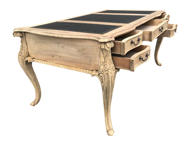 Large Mahogany 5 Drawer Writing Desk 63"W