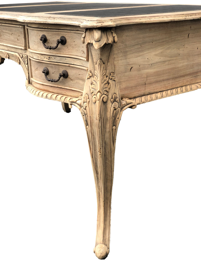 Large Mahogany 5 Drawer Writing Desk 63"W