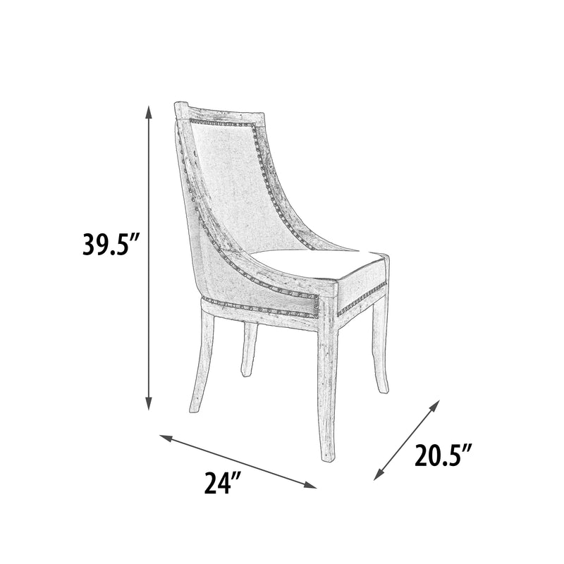 Farmhouse Curved Back Dining Chair