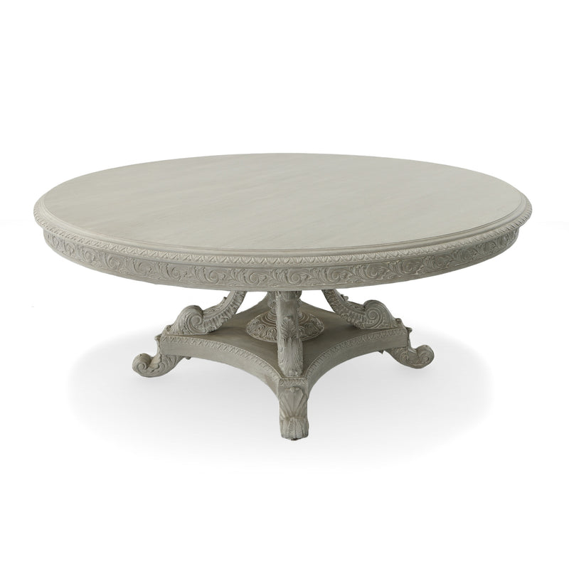 Anglia 72" Round Pedestal Dining Table-MG
