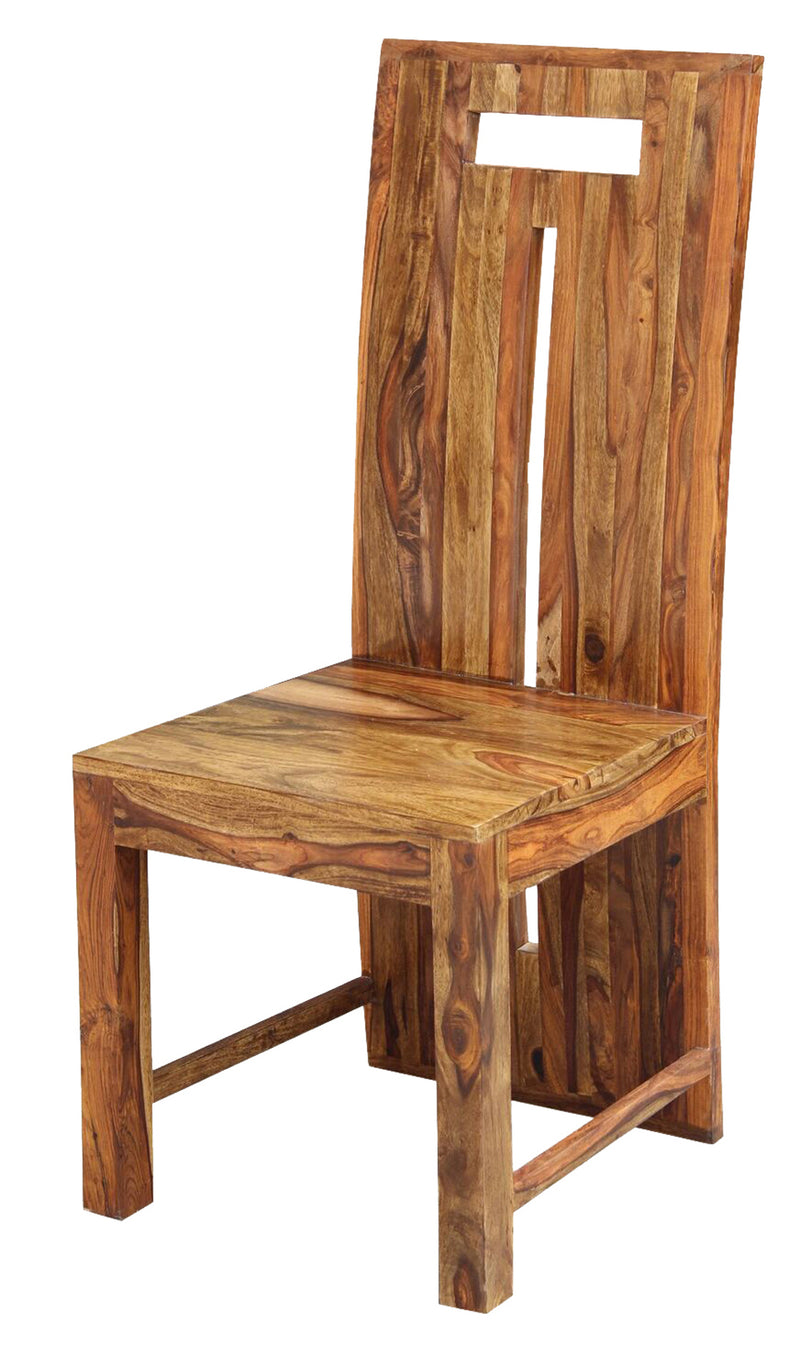 Cinnamon Amber Side Chair 42 Inch Tall Solid Sheesham Wood Hand Made