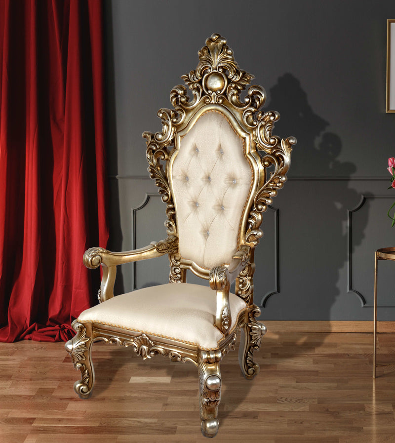 Platine Royal Crest Chair 73.5 Inches Tall