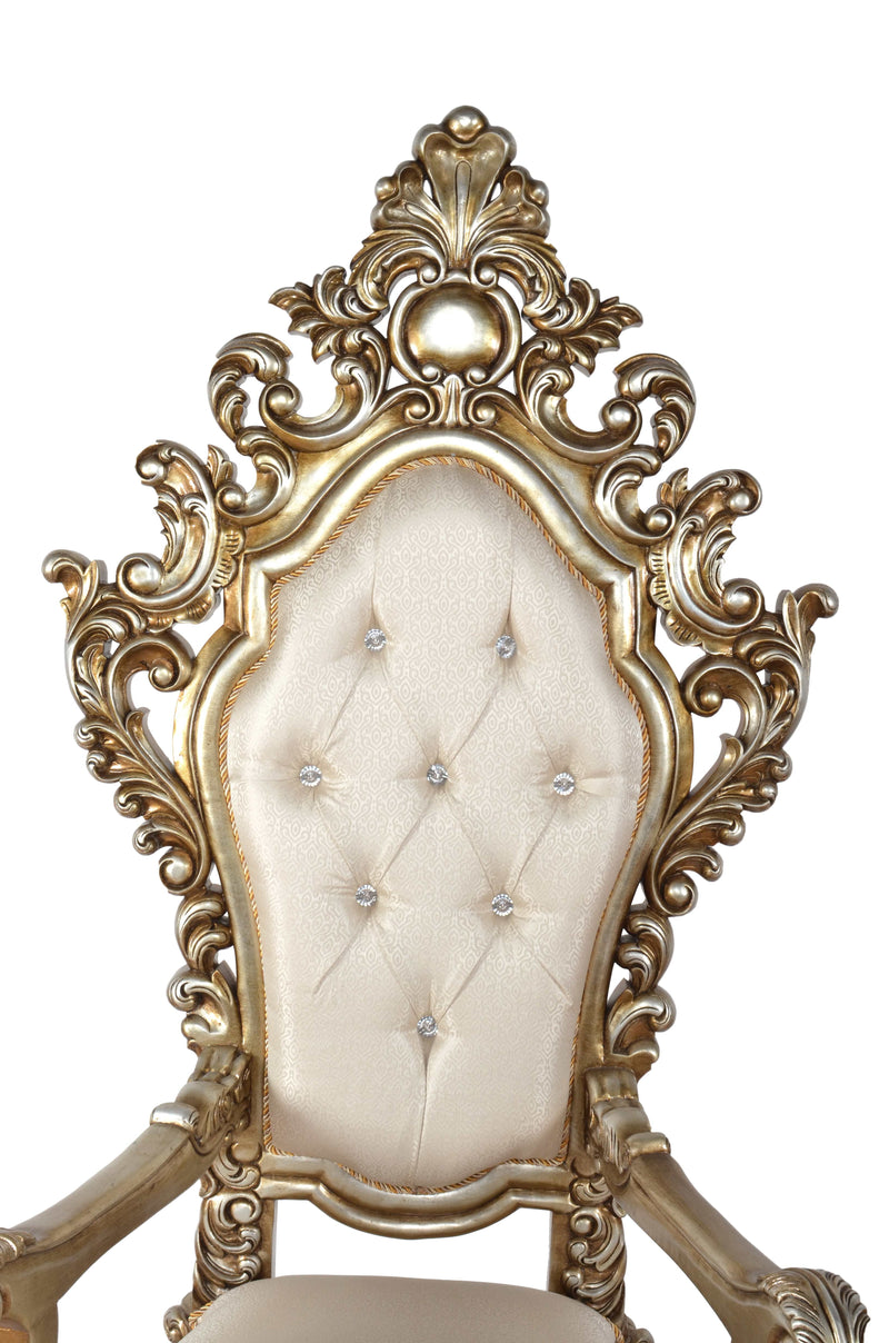 Platine Royal Crest Chair 73.5 Inches Tall
