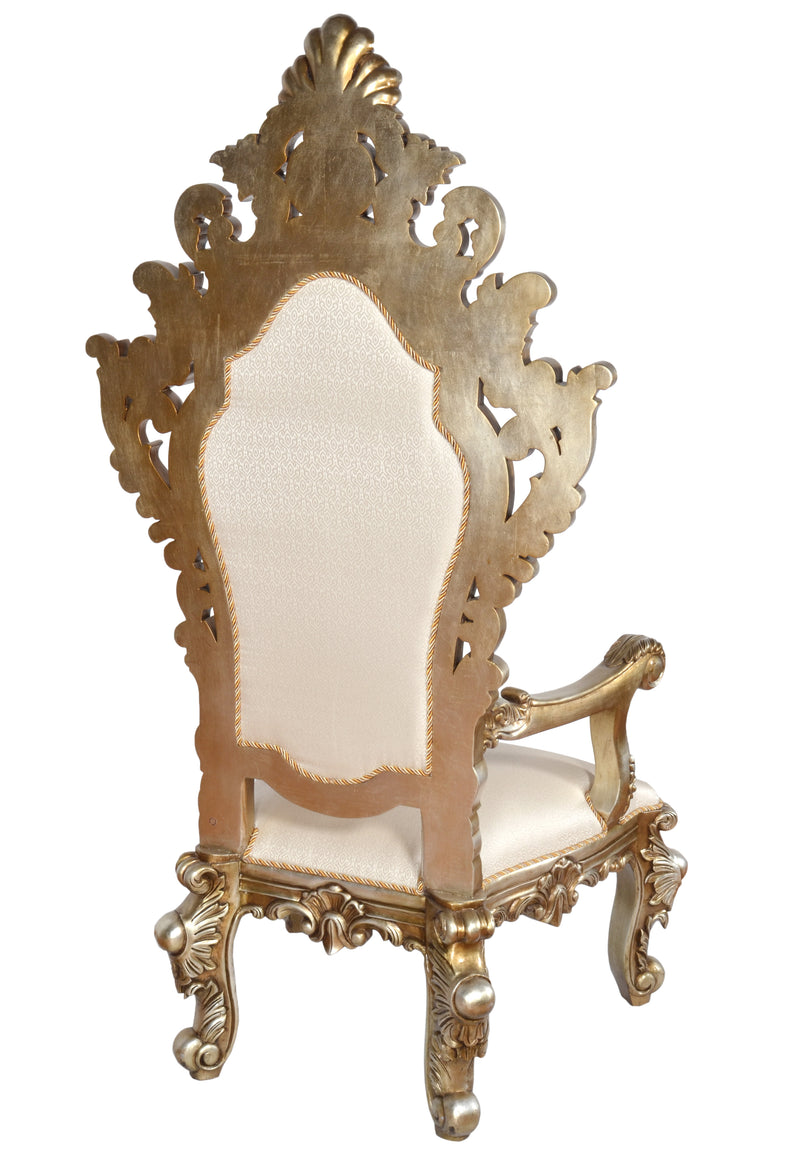 Platine Royal Crest Chair 73.5 Inches Tall