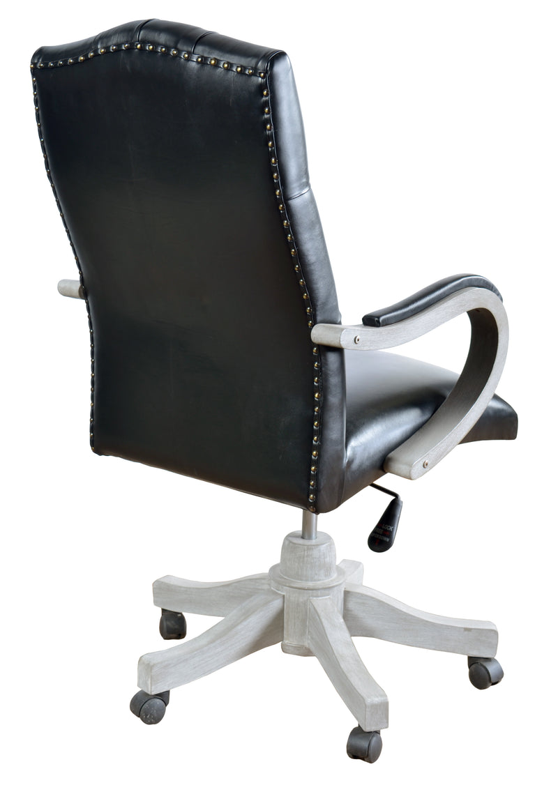 Mystique Gray Office Leather Chair