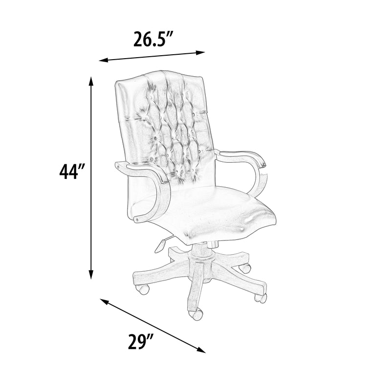 Mystique Gray Office Leather Chair