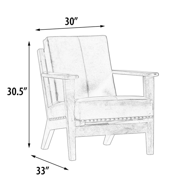 Mountain Tannery Leather Adirondack Chair 30 Inch