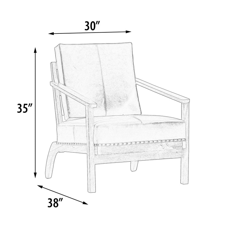 Mountain Tannery Leather Lucca Adirondack Chair 30 Inch