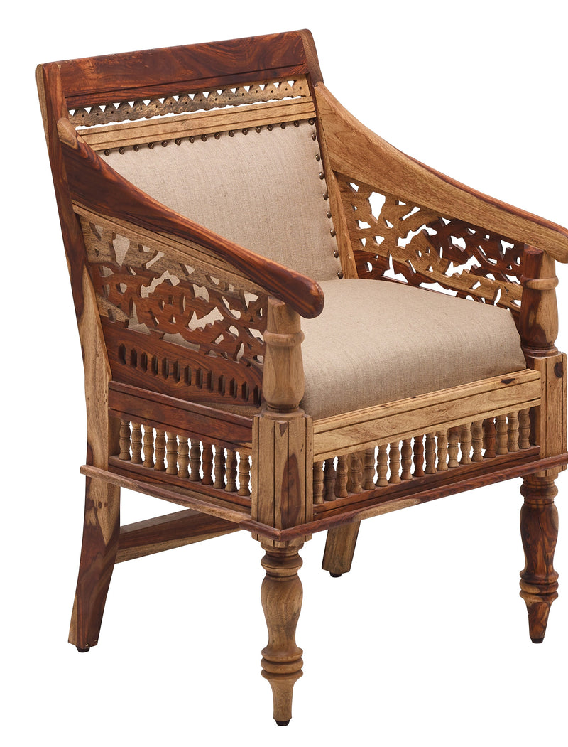 Tahoe Darby Exotic Sheesham Wood Chair 24 Inch