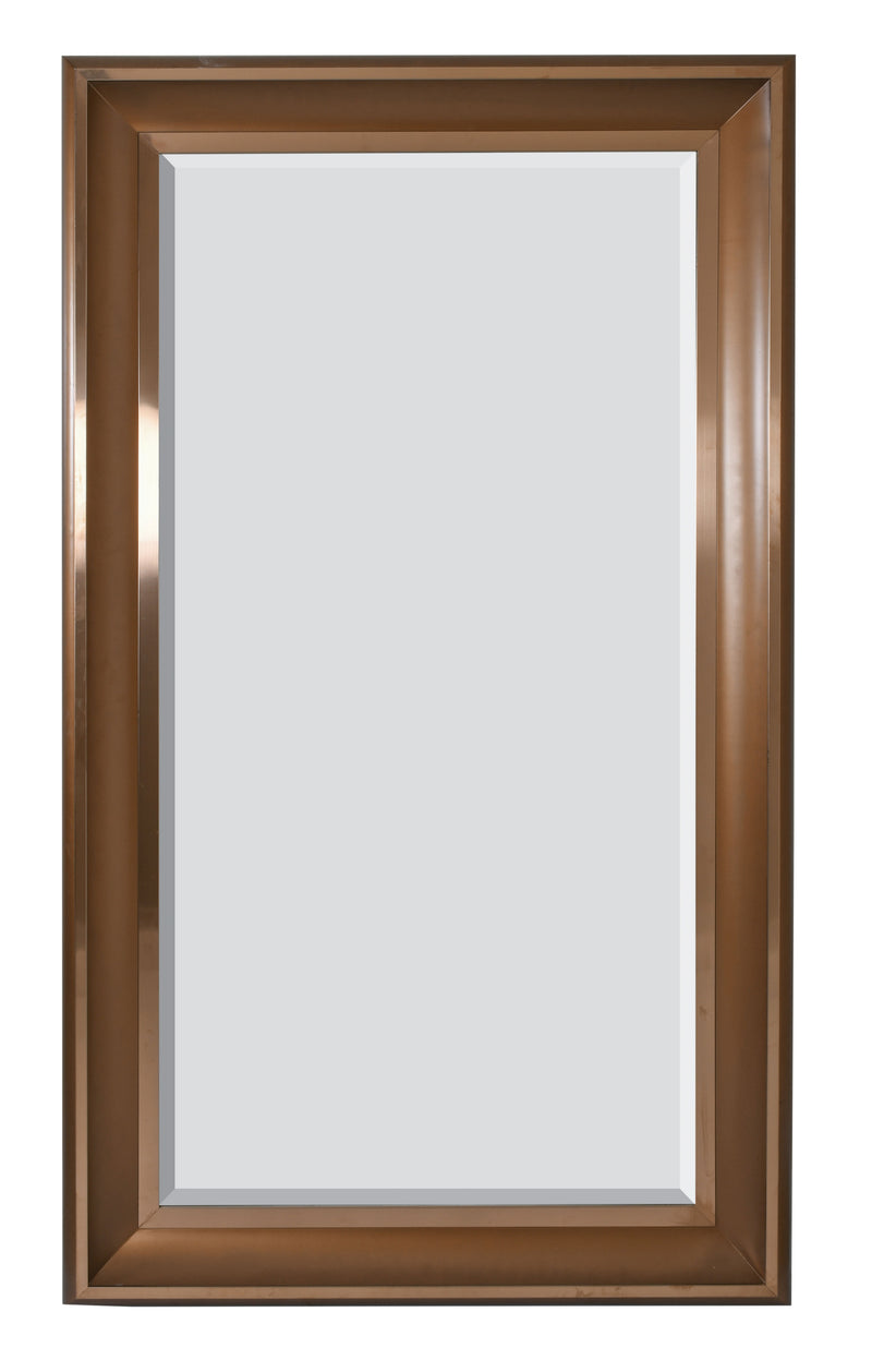 Sterling Wall Leaner Mirror Copper with Copper Metal Accent 48"W x 84"H