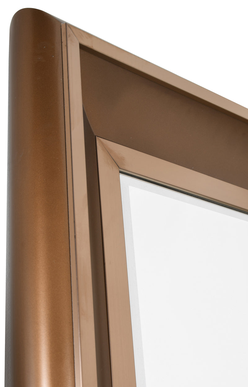 Sterling Wall Leaner Mirror Copper with Copper Metal Accent 48"W x 84"H