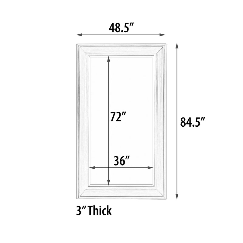 Sterling Wall Leaner Mirror Copper with Copper Metal Accent 48"W x 84"H