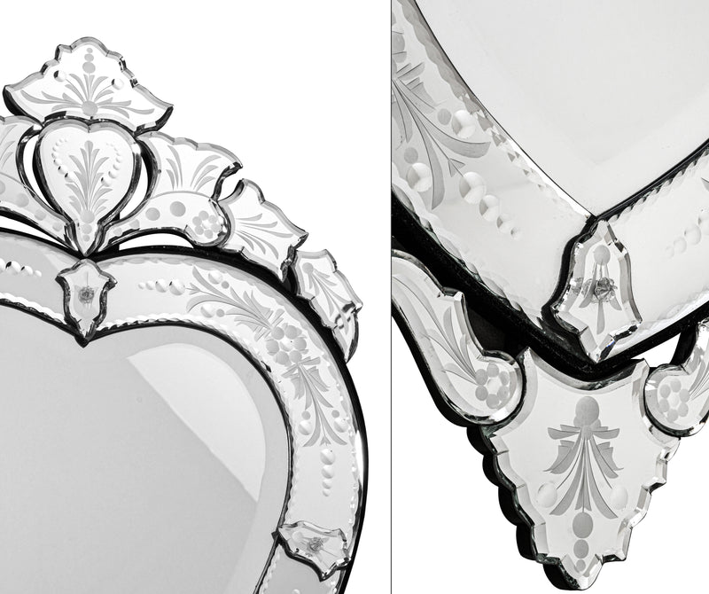 Venetian Glass Hear Mirror