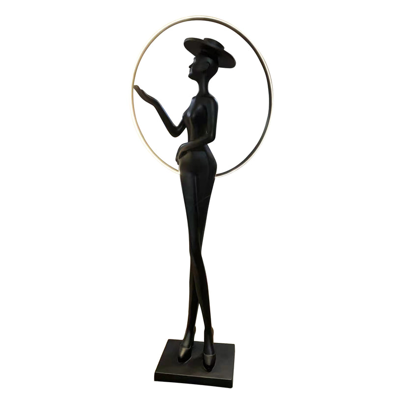 Western Lady Silouette