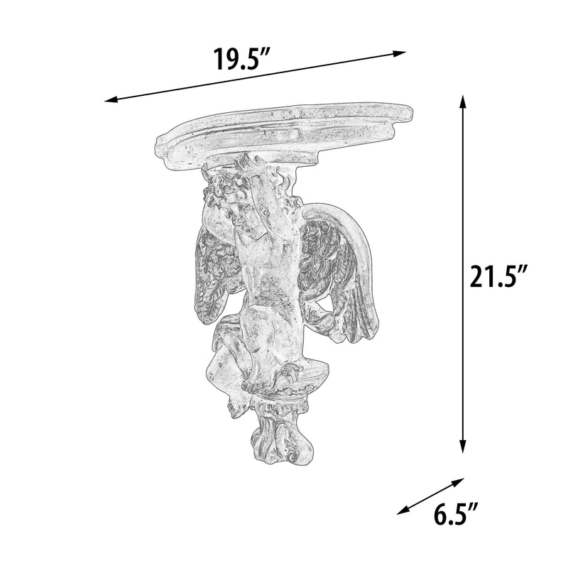 Gold Cherub Statue Wall Relief