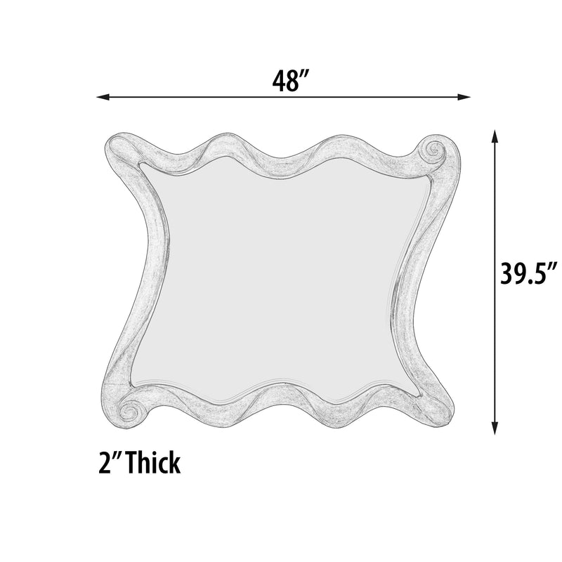 Ribbon Console Wall Mirror 48"W x 39.5"H