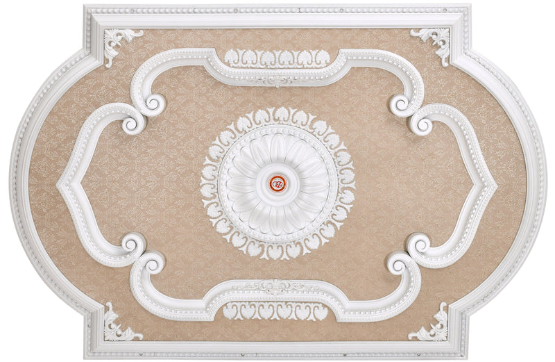 Blanco Rectangular Chandelier Fan Ceiling Medallion 72W x 48H