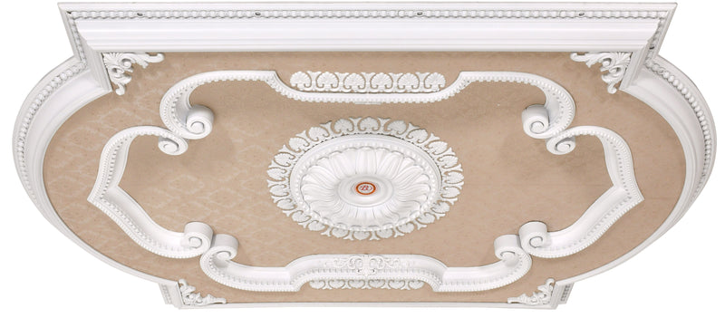 Blanco Rectangular Chandelier Fan Ceiling Medallion 72W x 48H
