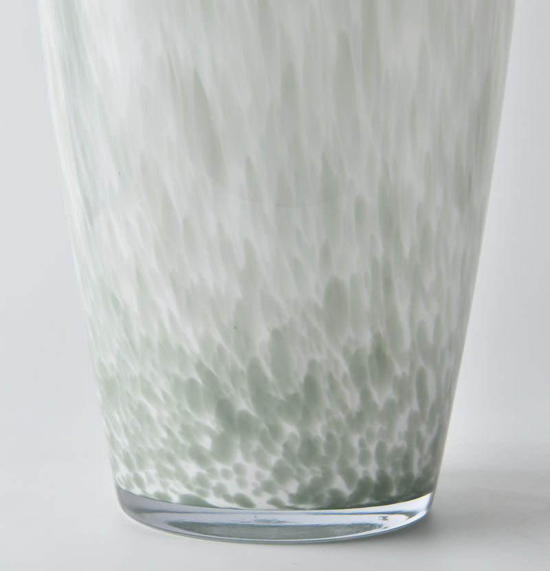 Pearl Blossom Vase with Gold Floral Branch