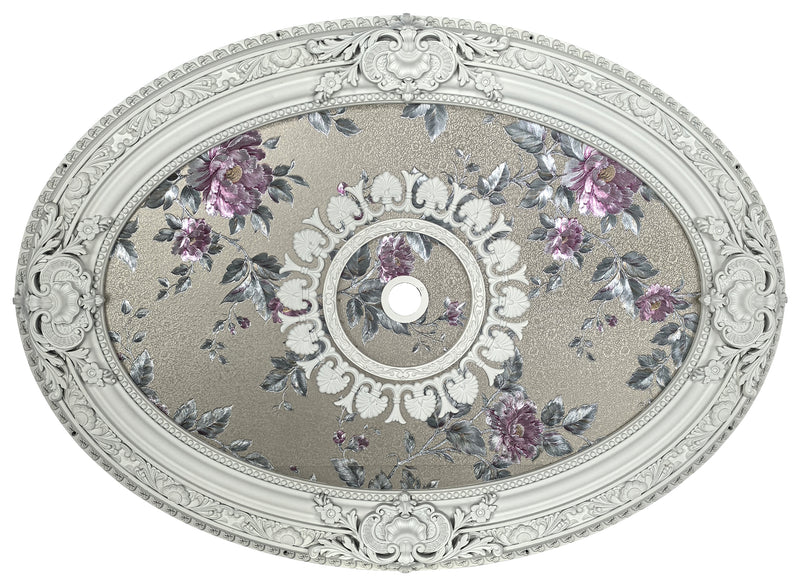 Rose Garden Estate Oval Ceiling Medallion