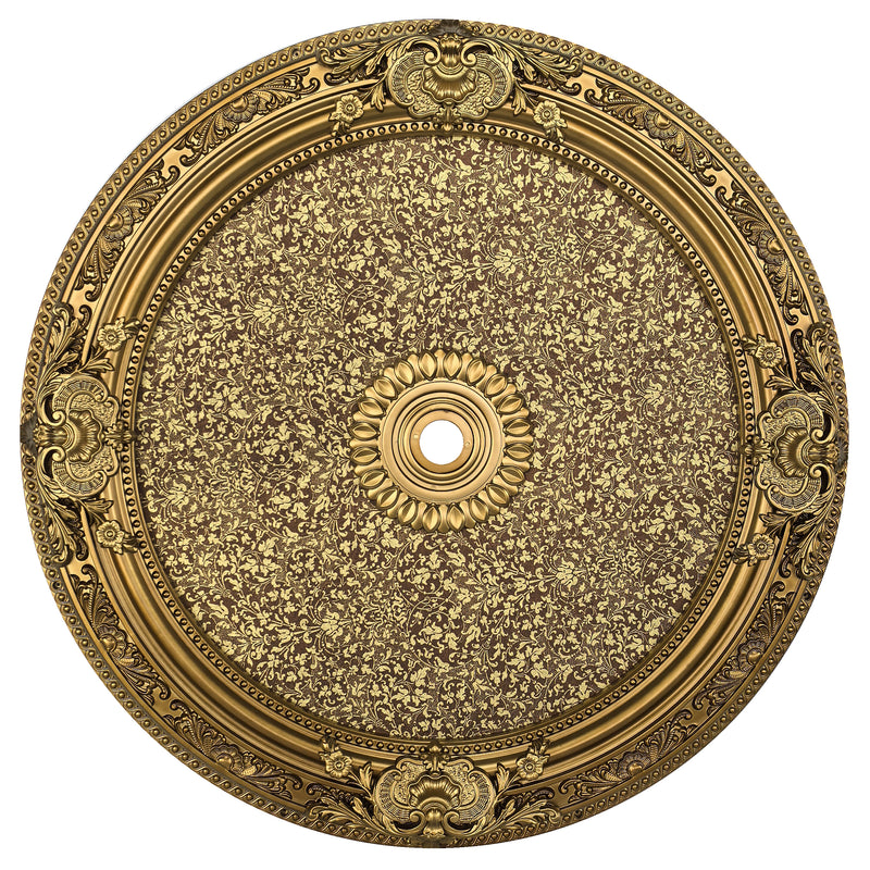 Antique Gold Baroque Round Ceiling Medallion