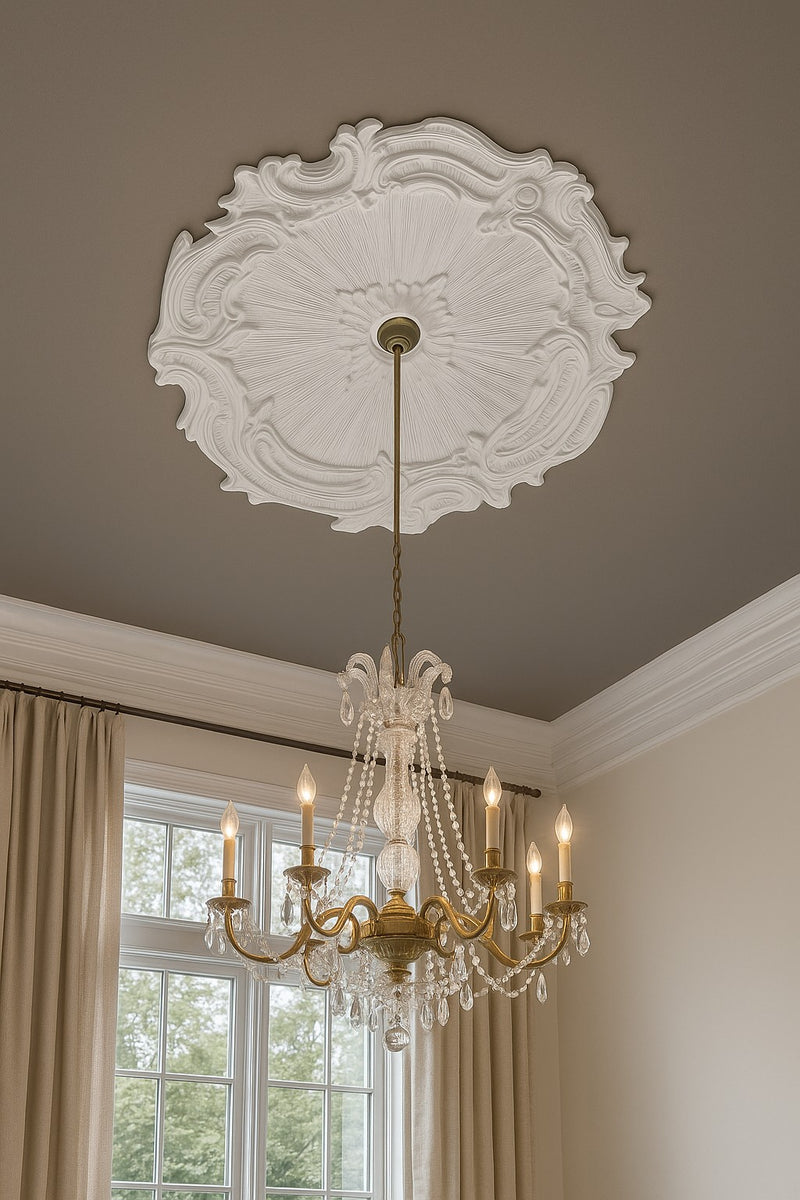 Rococo Radiance Round Ceiling Medallion