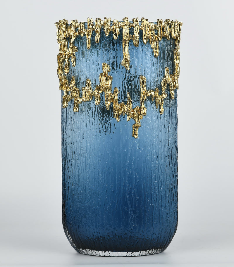 Blue Cascade Luxe Vase