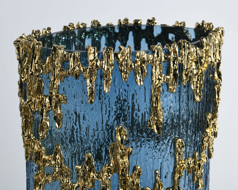Blue Cascade Luxe Vase