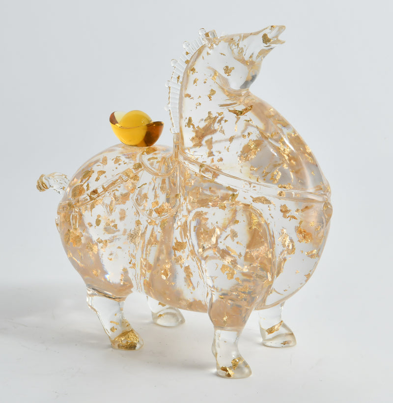 Golden Horse Sculpture